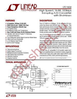 LTC1604CG datasheet  